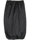 Amomento Elasticated-trim Shirring Top In Black