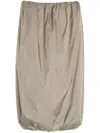 Amomento Elasticated-trim Shirring Top In Grey