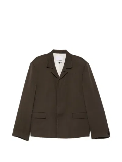 Amomento Flap-pockets Jacket In Brown