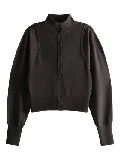 Amomento Funnel-neck Knitwear In Brown