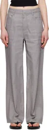 Amomento Gray Four-pocket Jeans In Light_grey