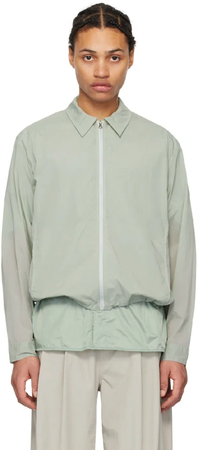 Amomento Green Zip-up Shirt In Mint