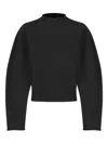 Amomento Half-zip Top In Black