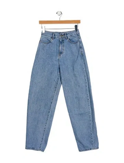 Pre-owned Amomento High-rise Straight Leg Jeans In Blue