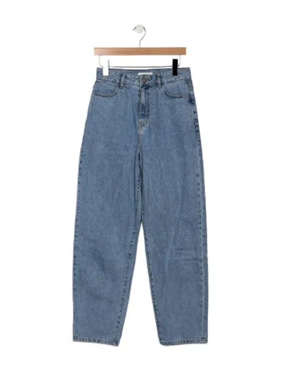 Pre-owned Amomento High-rise Straight Leg Jeans In Blue