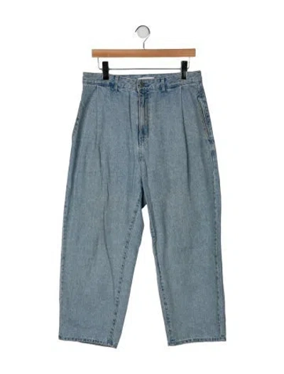 Pre-owned Amomento High-rise Wide Leg Jeans In Blue