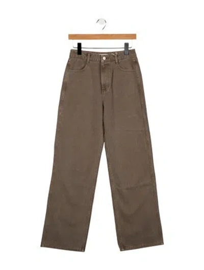 Pre-owned Amomento High-rise Wide Leg Jeans In Gray