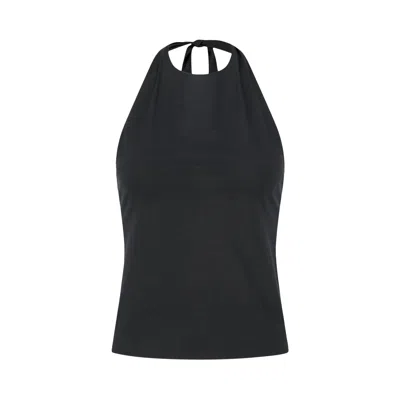 Pre-owned Amomento Jersey Halter Neck Top 'charcoal' | Grey | Women's Size 0 In Gray