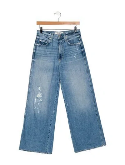 Pre-owned Amomento Mid-rise Wide Leg Jeans In Blue