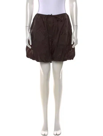 Pre-owned Amomento Mini Shorts In Brown