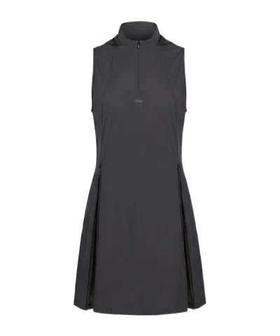 Amomento Nylon Hooded Dress In Blue
