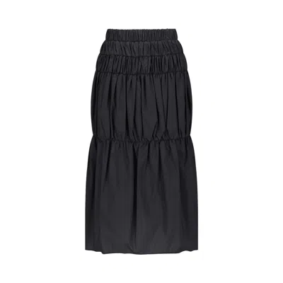 Pre-owned Amomento Nylon Shirring Skirt 'charcoal' | Grey | Women's Size 0 In Gray