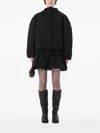 Amomento Padded Raglan Short Jacket In Black