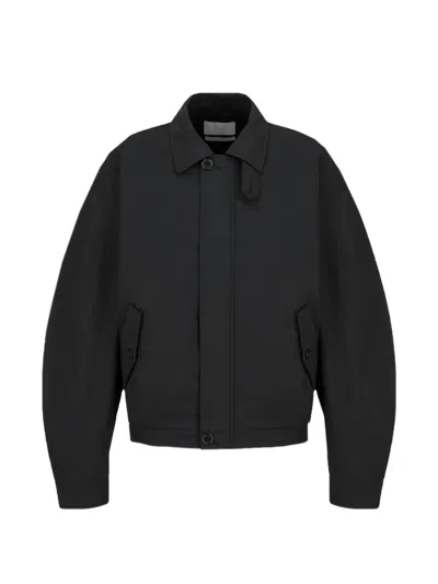 Amomento Padded Throat-latch Jacket In Black