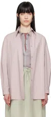 Amomento Pink Oversized Shirt In Lilac