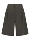 Amomento Pleat-detail Shorts In Brown