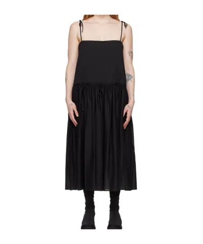 Amomento Pleated Dress In Black