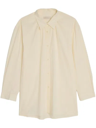 Amomento Pleated Shirt In Neutrals