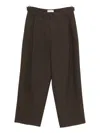 Amomento Pleated Trousers In Brown