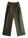 Amomento Pleated Trousers In Brown