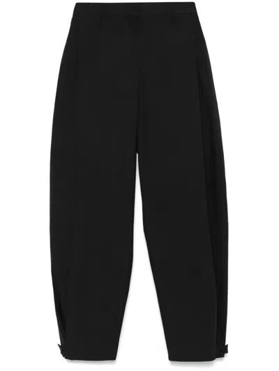 Amomento Hose Mit Bundfalten In Schwarz