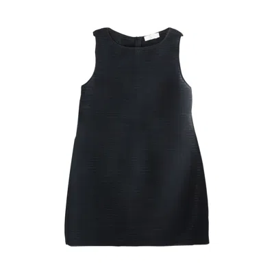 Pre-owned Amomento Pleats Hourglass Mini Dress 'black' | Women's Size 1