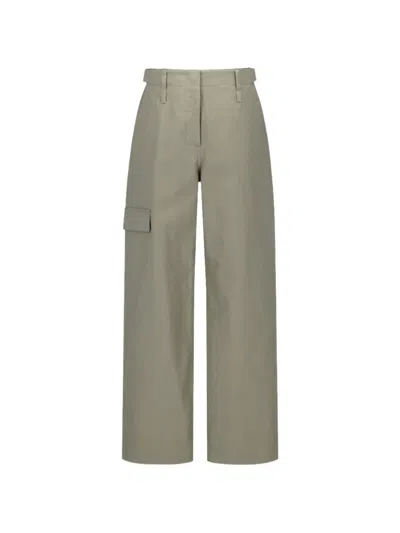 Amomento Pocket Work Trousers In Gray