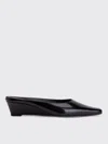 Amomento Pointed-toe Wedge-heel Mules In Black