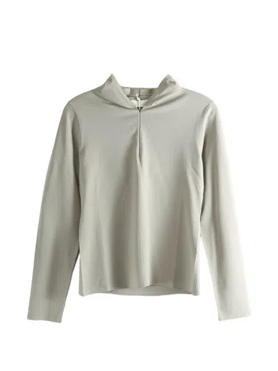 Amomento Quarter-zip Sweater In Gray