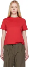 Amomento Red Basic T-shirt In Red