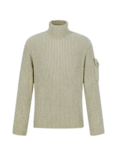 Amomento Ribbed Velvet-knit Sweater In Neutrals