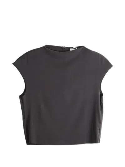 Amomento Ribbed-knit Cap-sleeve Top In Multi
