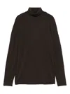 Amomento Roll-neck Top In Brown