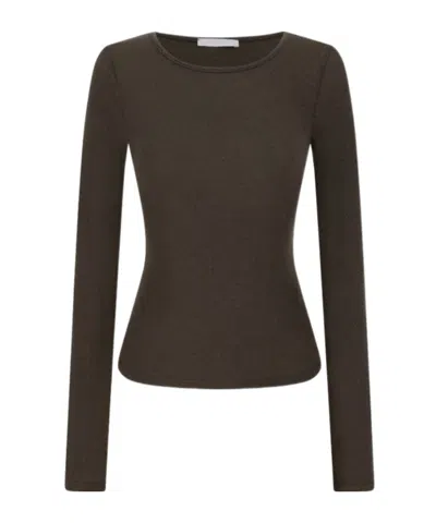 Amomento Round T-shirt, In Brown