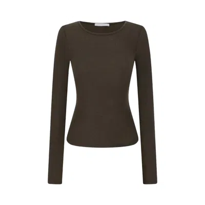 Pre-owned Amomento Round T-shirt 'brown' | Women's Size 1