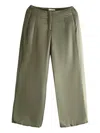 Amomento Ruched Trousers In Green
