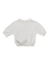 Amomento Semi-sheer Top In White