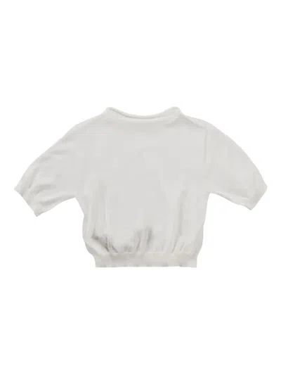 Amomento Semi-sheer Top In Gray