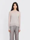 Amomento Sheer Cardigan In Gray