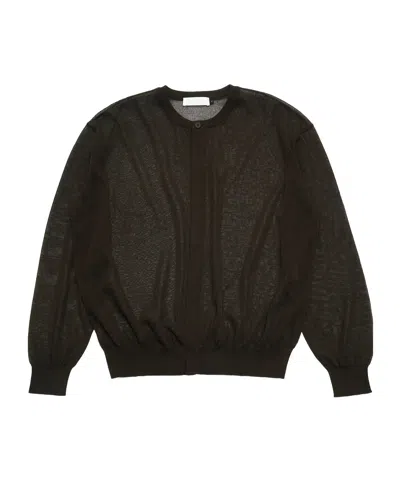 Amomento Sheer Round Cardigan
