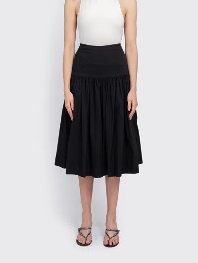 Amomento Shirring Culotte Pants In Black