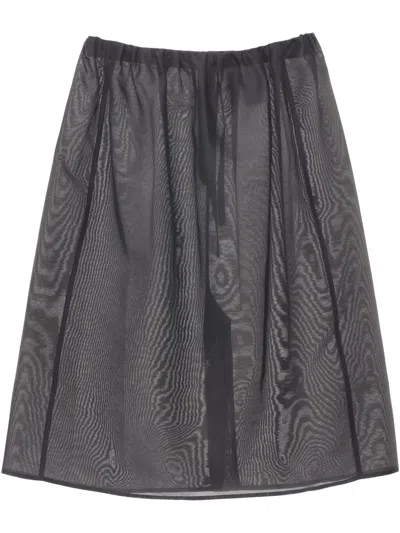 Amomento Shirring Skirt In Grey
