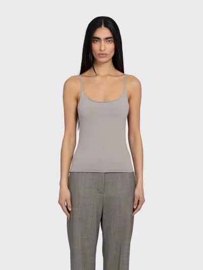 Amomento Sleeveless Knit Top In Gray