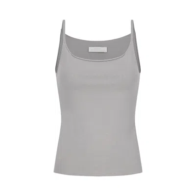 Pre-owned Amomento Sleeveless Knit Top 'grey Beige' | Women's Size 1 In Gray