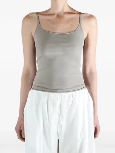 Amomento Spaghetti-strap Top In Gray