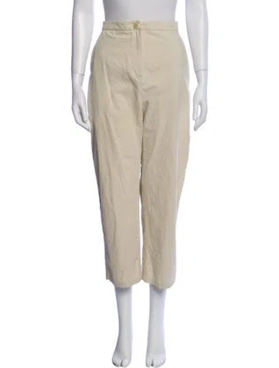Pre-owned Amomento Straight Leg Pants In Neutral