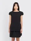 Amomento Taffeta Mini Dress In Black