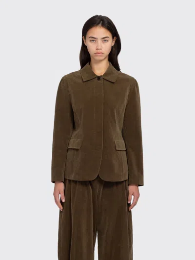Amomento Velvet Jacket In Brown