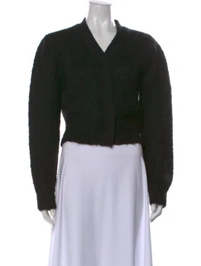 Pre-owned Amomento V-neck Sweater In Black