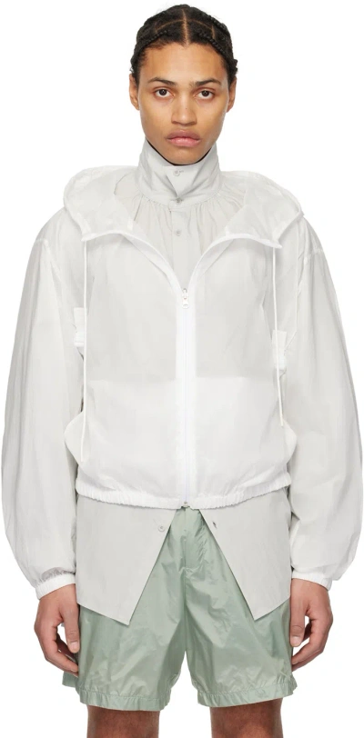 Amomento White Crinkled Jacket